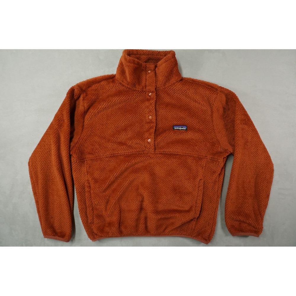 Patagonia Re-Tool Snap T Pullover Womens S Burnished Red Fleece Sweater Outdoor